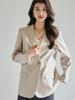 Spring-Summer Minimalist V-Neck Women's Loose Casual Suit Jacket