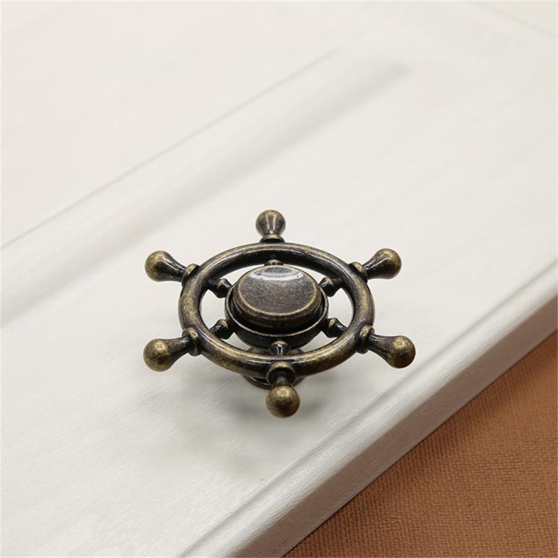 Drawer Pulls Dressers Knob Cupboard Handle Rotating Wheel Bedside Cabinet Pull