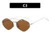 Ladies Rimless Polygon Sunglasses Women Brand Designer Trendy Gradient Sunglasses Female Candy Glasses UV400