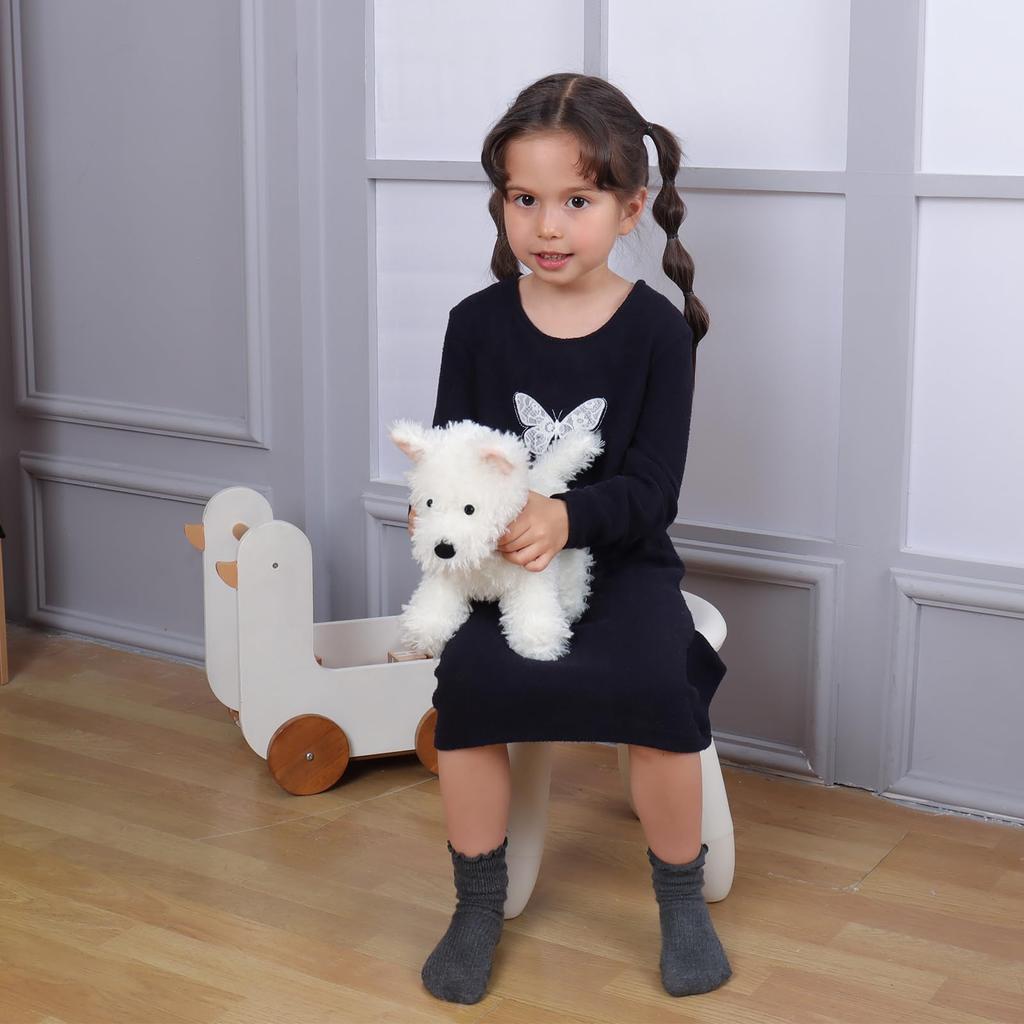 Apricot Lamb West Highland Dog Xiao Yun Plush Toy for Soft and Fluffy West Highland Dog Xiao Yun for Girls and 24cm Children, Cute, Boys,