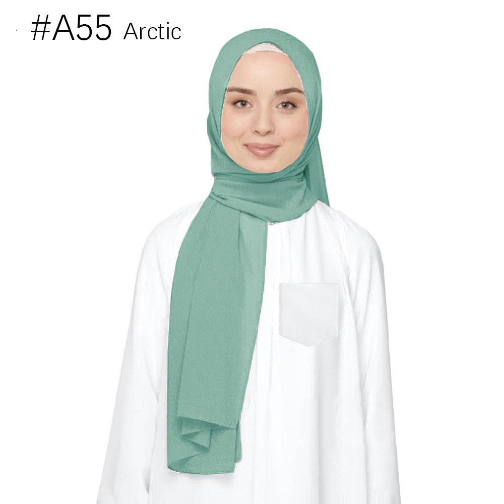 Ethnische Perlen Chiffon Bubble Kopftuch - Malaysia Schalkollektion