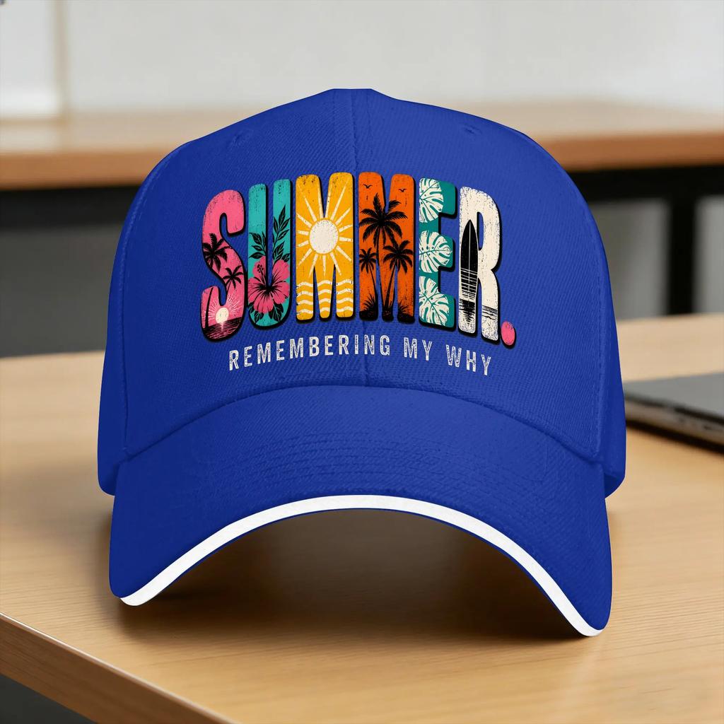 Summer Remembering My Why Baseball Cap Vintage Unisex Unisex Hip Hop Hats Sun Visor Design Tennis Skate Snapback Cap Birthday Gift