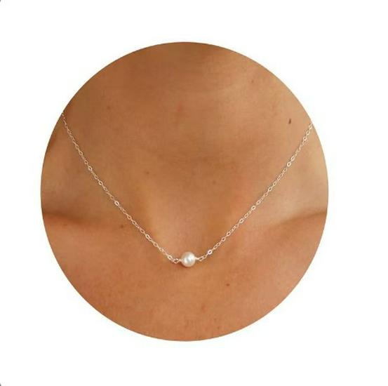 Элегантное многожемчужное колье на ключицу - Роскошное женское подарочное украшение