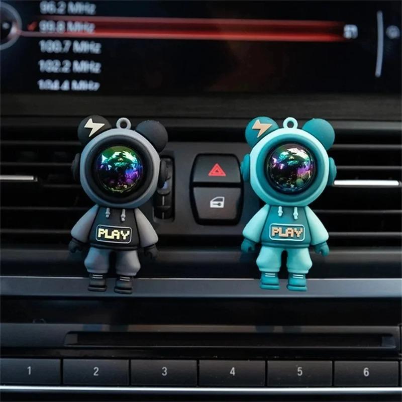 Clip per profumo per presa d'aria per auto Astronauta per cartoni animati Aria condizionata Clip per aromaterapia per presa d'aria Accessori interni per auto Decorazione