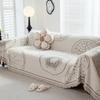 Plush Couch Towel Thicken Sofa Cover Full Wrap Non-slip Dustproof Universal Blanket for Home