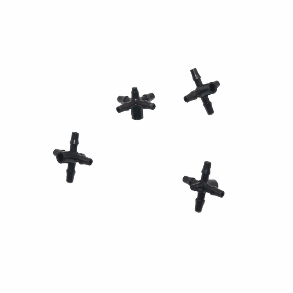 50 pcs Five-way hose Splitters Interfaces With Multiple Joint Cross-connector Garden Hose Nozzle Connection Garden Hose Fittings