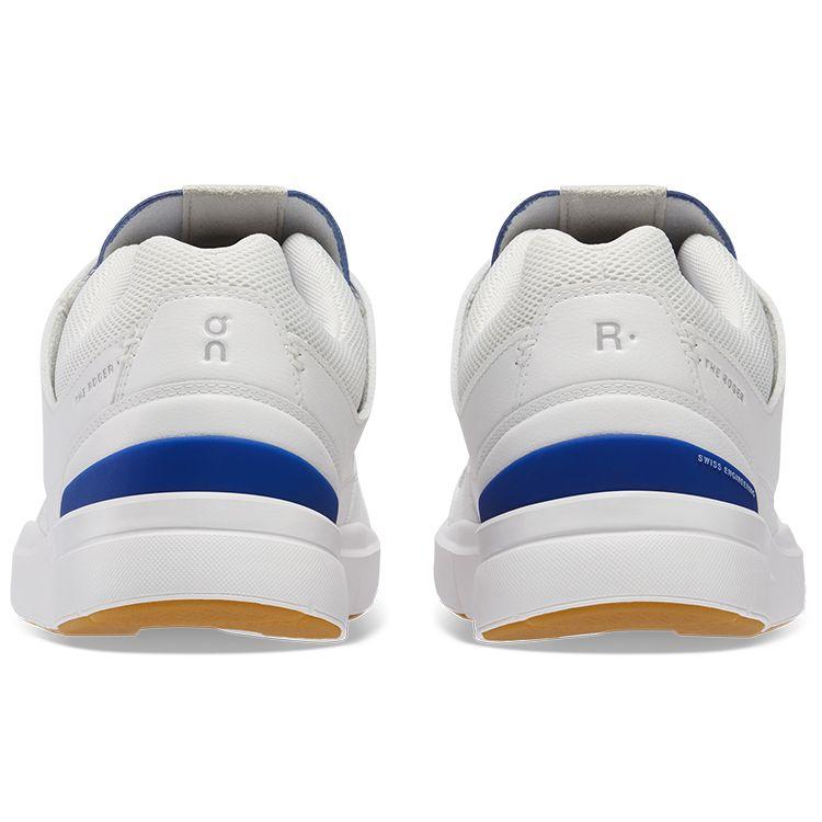 Auf Federer X  The Roger Stoff Leder Bequem Lässig Rutschfest Langlebig Leicht Low Top Sneaker Herren Sneaker Weiß Indigo 48.98509