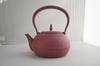 Ikenaga Ironworks Nanbu Iron Kettle, Gardenia and Cherry Blossom Pattern, Pink