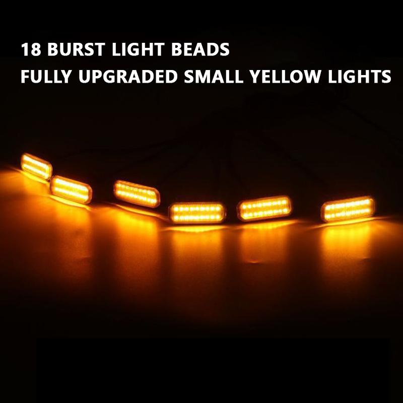 18LED Front Grille Light FOR FOTON TUNLAND V9 Car Daytime Running Light Wheel Eyebrow Lamp For Pickup Offroad 12V Led Light