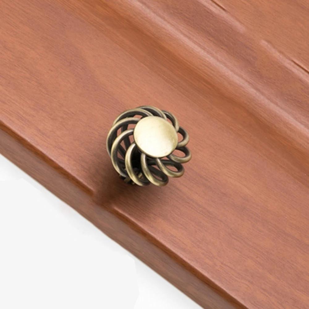 Antique Bronze Birdcage Home Hardware Cupboard Wardrobe Handle Pull Drawer Knobs Door Knob Furniture Handles Cabinet Pullers
