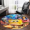 1PC Sponge Underwater Adventure Round Rug, Non-slip Chair Mat, Home Decor, Circle Carpet Perfect for Office, Bedroom, Living Room,Christmas gift