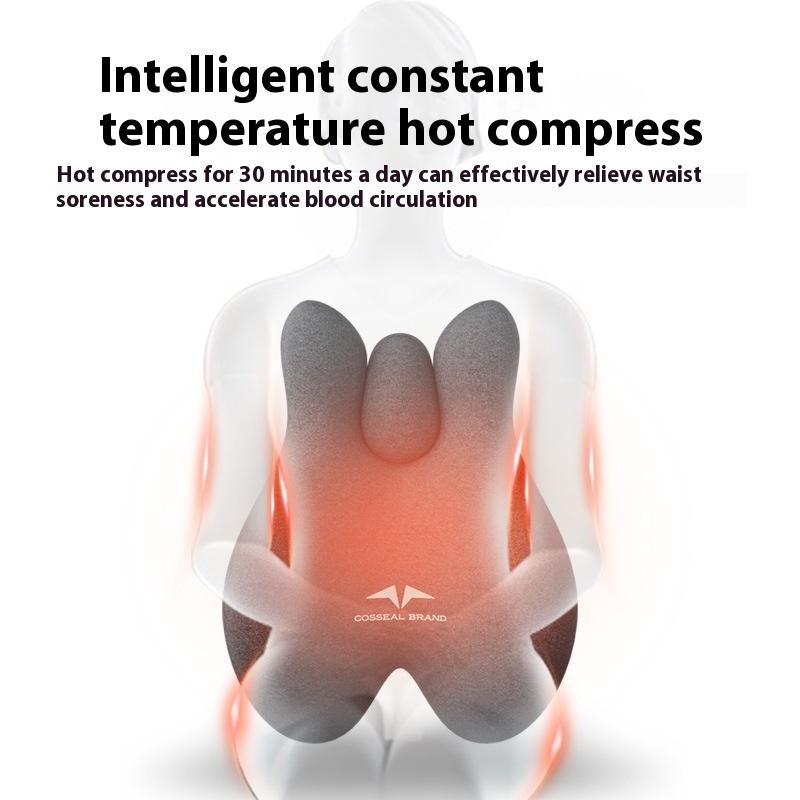 Universal Massage Hot Compress Car Seat Headrest & Lumbar Support Sets Protection Neck Cushion Seat Headrest Car Seat Cushion