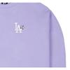 New Era Letter Embroidered Pullover American Sweatshirt Unisex Sweatshirt Light-Purple 13558610