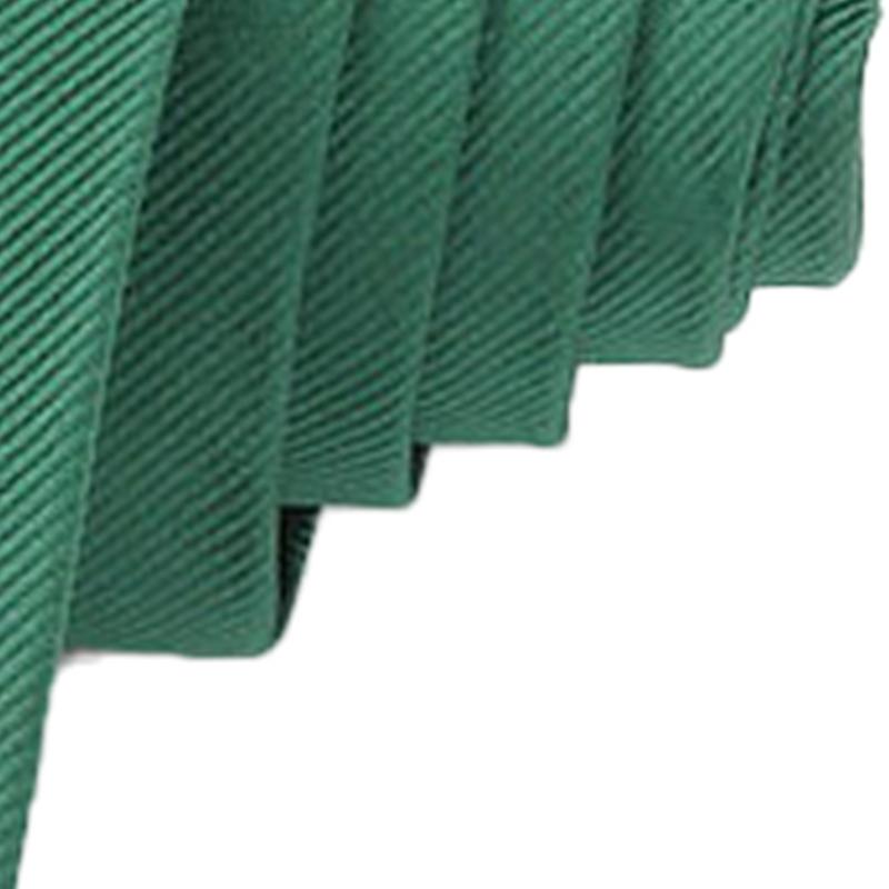 Tie Pure Color Classic Polyester Business Fashion Slim Necktie for Men Banquets Weddings Green