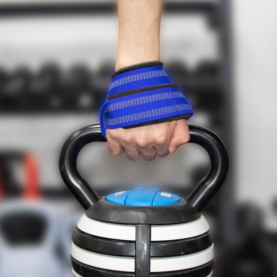 1 Pair Figure 8 Lifting Strap Men Women Anti-Slip Padded Weightlifting Grip Band Bodybuilding Powerlifting Strength Training Gym Deadlifts Wrist Strap