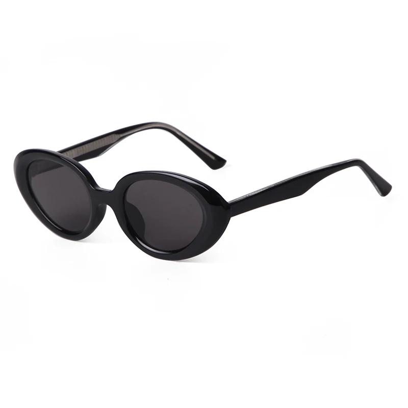 Vintage Retro Vintage Sunglasses Woman Oval Shape Narrow Eyeglasses Small Frame Fashion Brand Style Trendy Sun Glasses Women Lady Goggle UV400