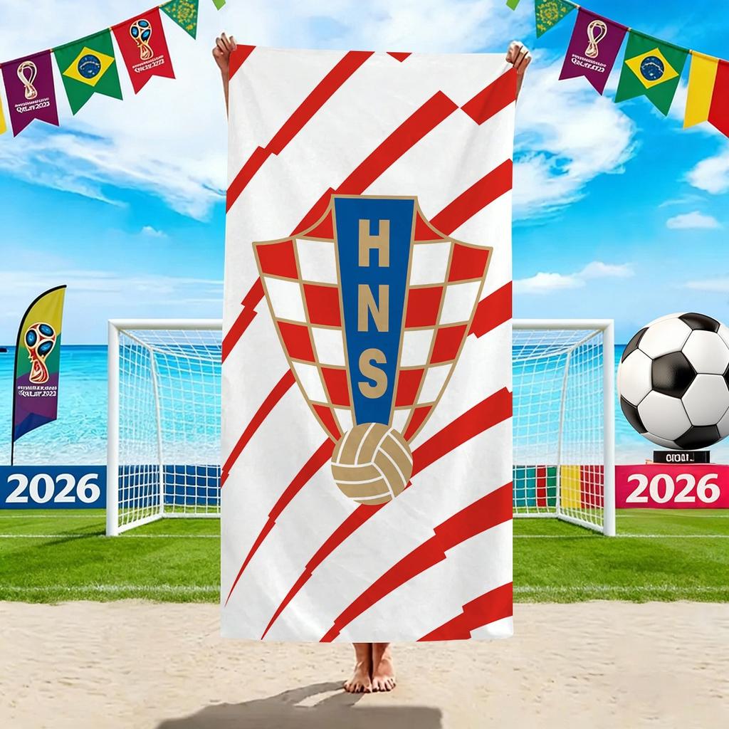 World Cup Beach Towels, Us-Canada-Mexico Football Team Microfiber Quick-Drying Absorbent Bath Towels, Sports Towels