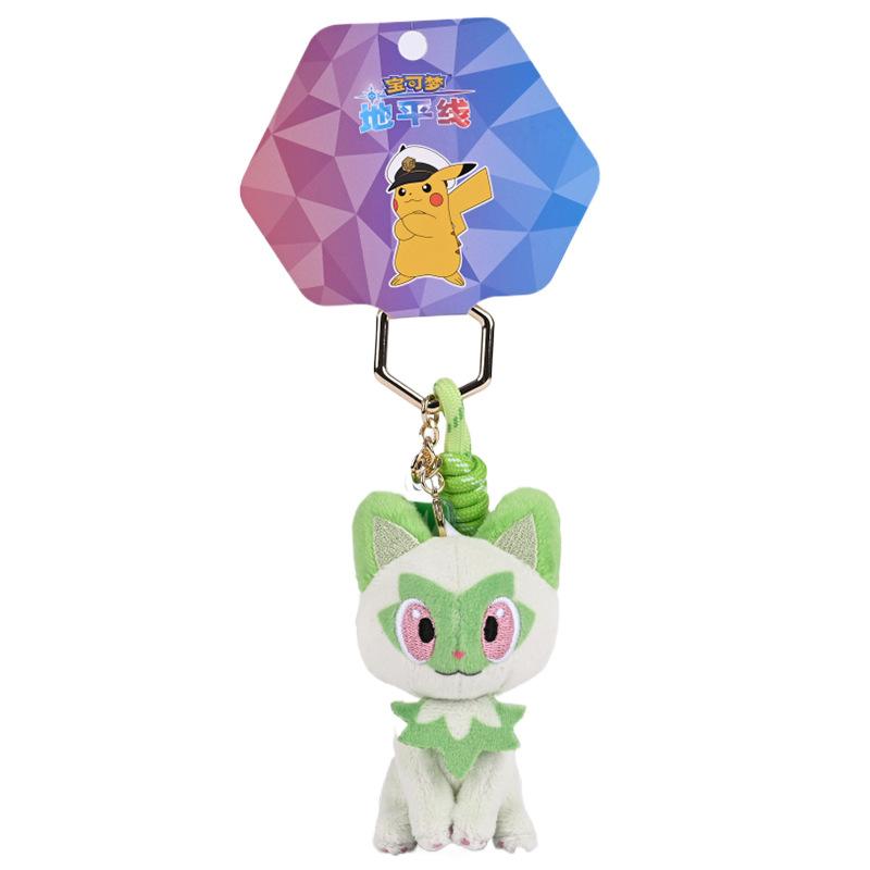 Manga Pikachu Keyring Gengar Togepi Sprigatito Mew Jigglypuff Mimikyu Filled Plaything Adorable Fluffy Keychain Plushies Ornament Favors