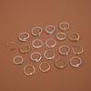 Multi-Piece Ring Set Of 19, Beach Style Women'S Jewelry.