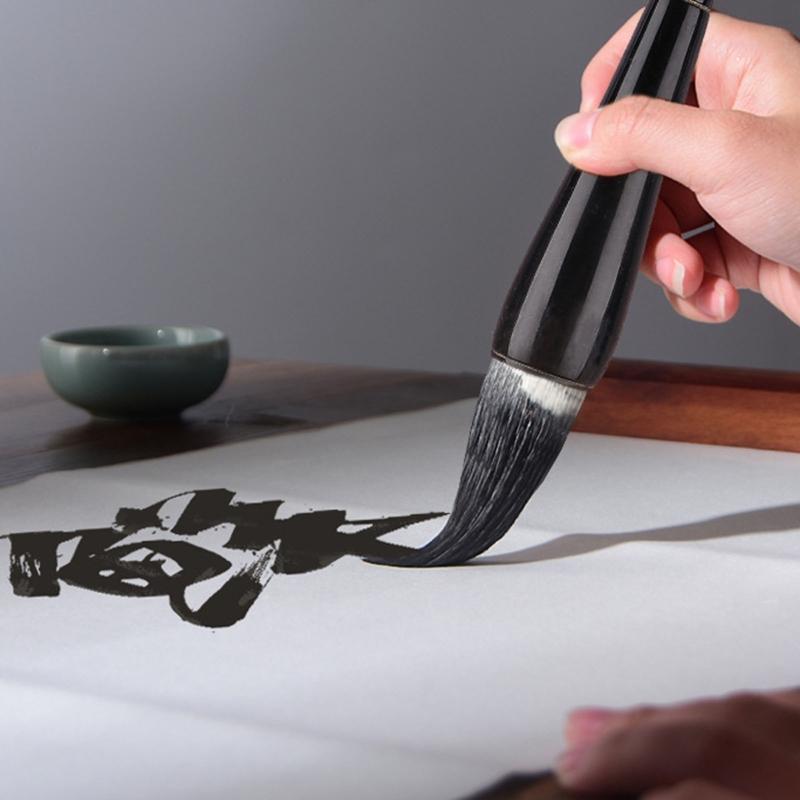 Chinese Spring Festival Couplets Calligraphy Brush Pen Handmade Hopper-shaped Sumi Drawing Brush for Landscape Painting