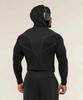 GYMSHARK Men's Onyx High Stretch Long Sleeve Hooded Fitness T-shirt