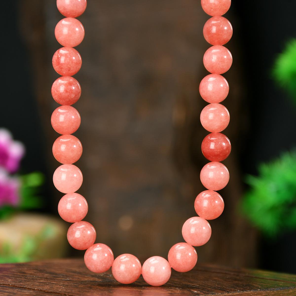 

1Pcs Simple Beaded Necklace Fashionable Short Pearl Chain for Women Natural Transparent Style