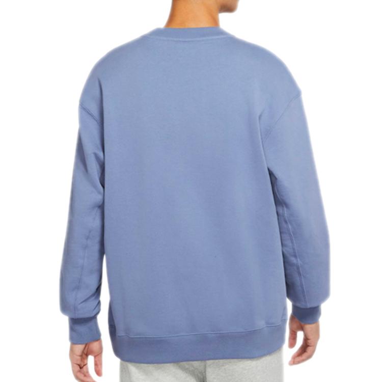 Nike French Terry Swoosh Gradient Crew Neck Sweatshirt Men Tops Indigo DB9408-412