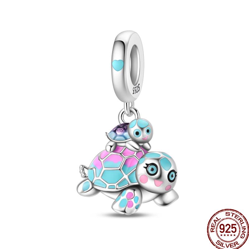 Copper Magician Circus Playing Cards Teddy Bear Charm Beads Suitable Fit Pan Original Bracelet Diy Jewelry