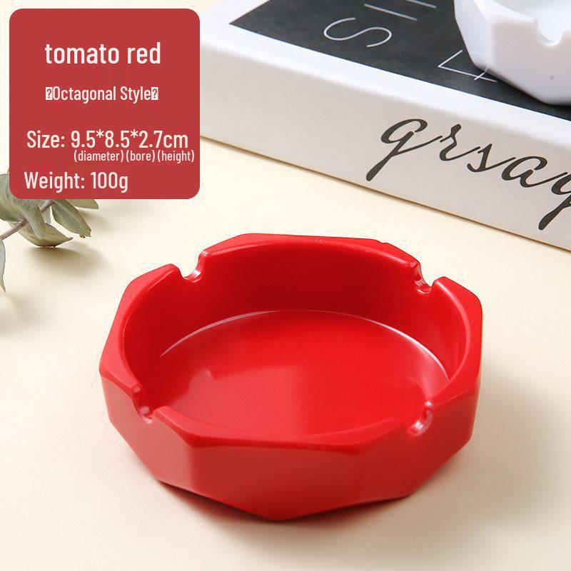 Colorful Drop-Resistant Melamine Ashtray for Hotels, Cafes, Homes, and Bars