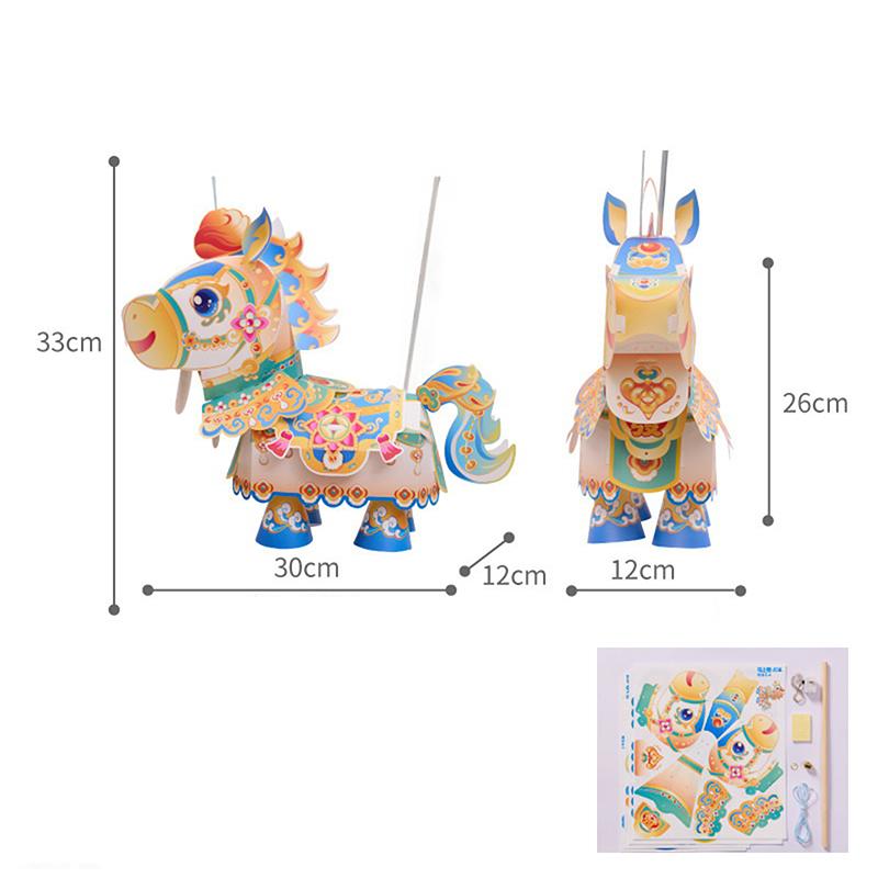 Diy Pony-Shaped Lantern - A  Year S Handmade Craft Kit For Handheld Glowing Lanterns And Holiday Decorations