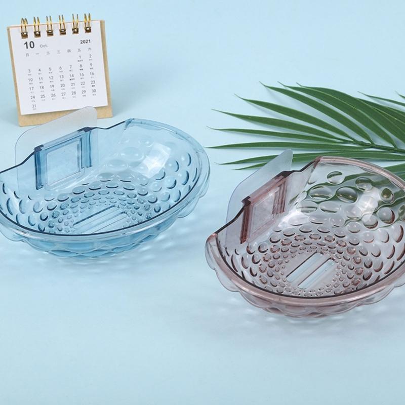 Soap Rack No Drilling Wall Mounted Soap Holder Soap Sponge Dish Bathroom Accessories Self Adhesive Soap Dishes Decor