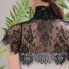 Perfect Match Women Detachable Fake Collar Half Shirt Blouse Sweet Crochet Sheer Eyelash Floral Lace Wedding Dress Dickey Neck Cover