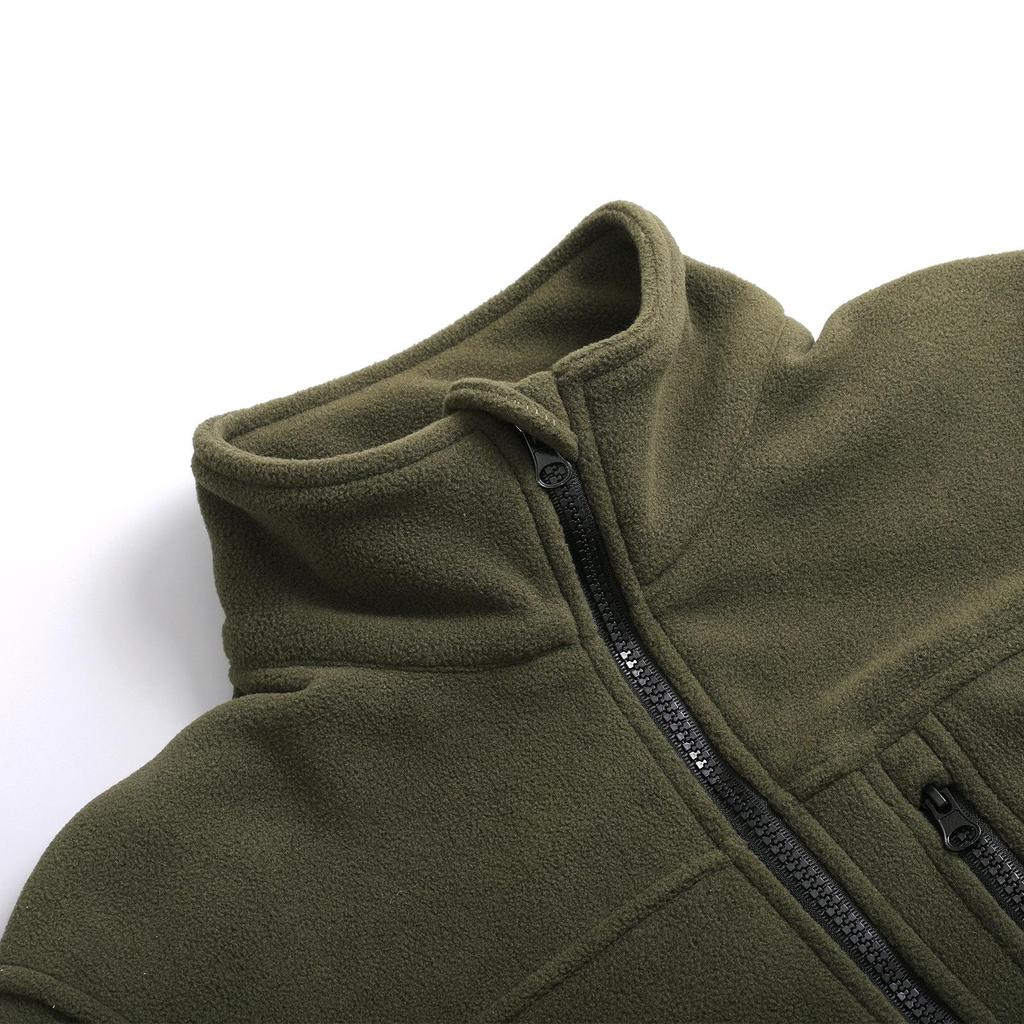 Men's Tactical Fleece Jacket for Outdoor Sports - Warm, Long Sleeve, Zipper, Ideal for Autumn and Winter Mountaineering