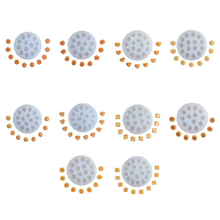 Realistic Texture Silicone Biscuit Molds Baking Mould for Chocolate Candy Decorative Sugar Crafts Making Tool