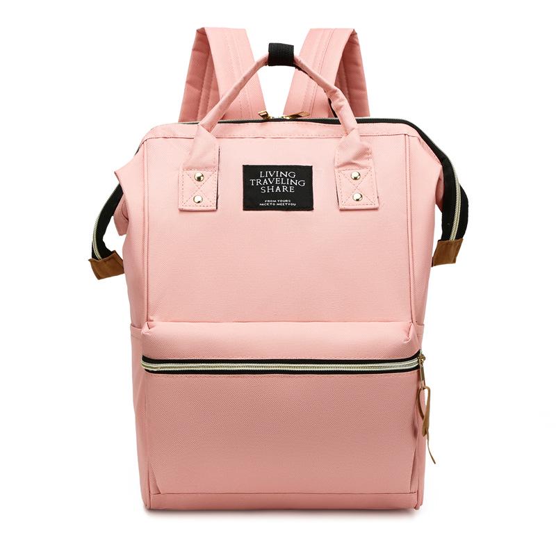 Batoh z plátna s velkým ocelovým klipem v japonském stylu pro ženy a studenty