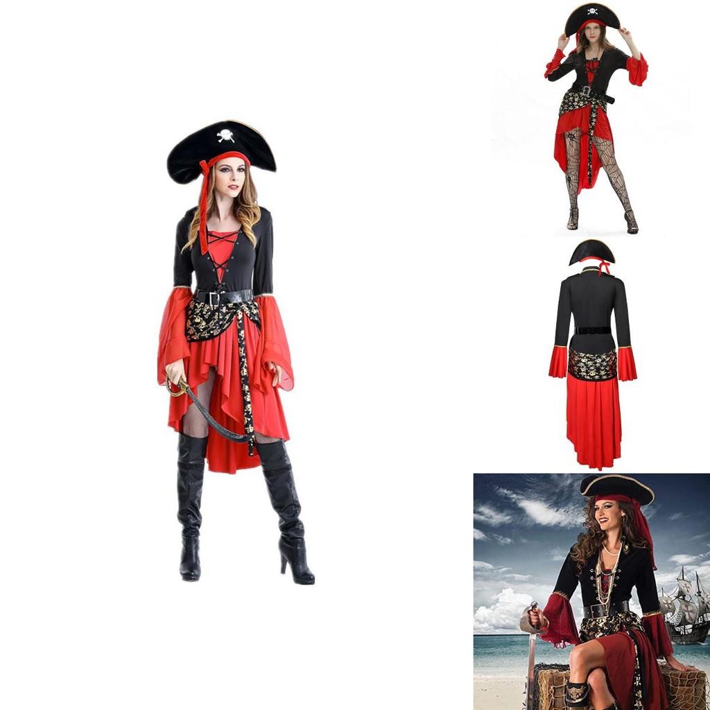 Exquisite Women Adult Pirate Costume For Halloween And Carnival Celebrations