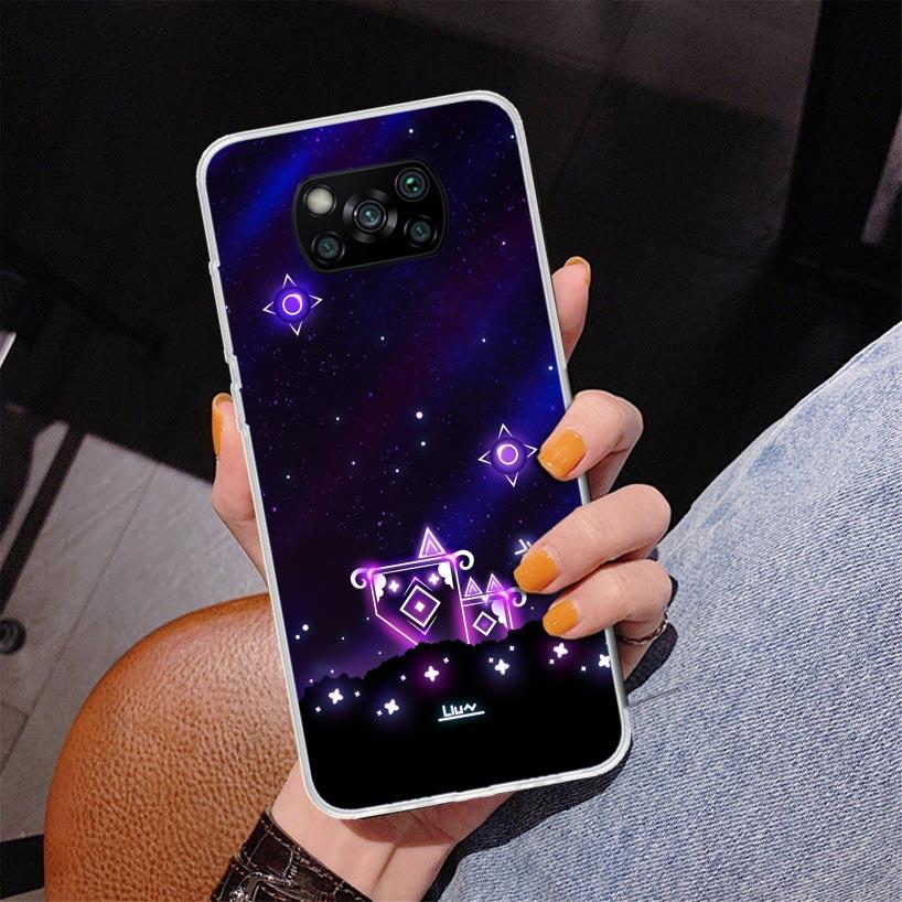 

Geometry Dash Game Phone Case For Xiaomi Poco X7 X6 X5 Pro F7 Ultra Redmi 15C 15 13C 13 12C 12 10 10A 10C 9 9A 9C 9T Cover Poco Xiaomi Poco F7