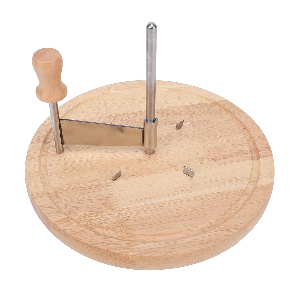 Cheese Curler Shaver 8.7 Inch Stainless Steel Manual Chocolate Curler Wheel with Beechwood Base for Restaurants Cafes