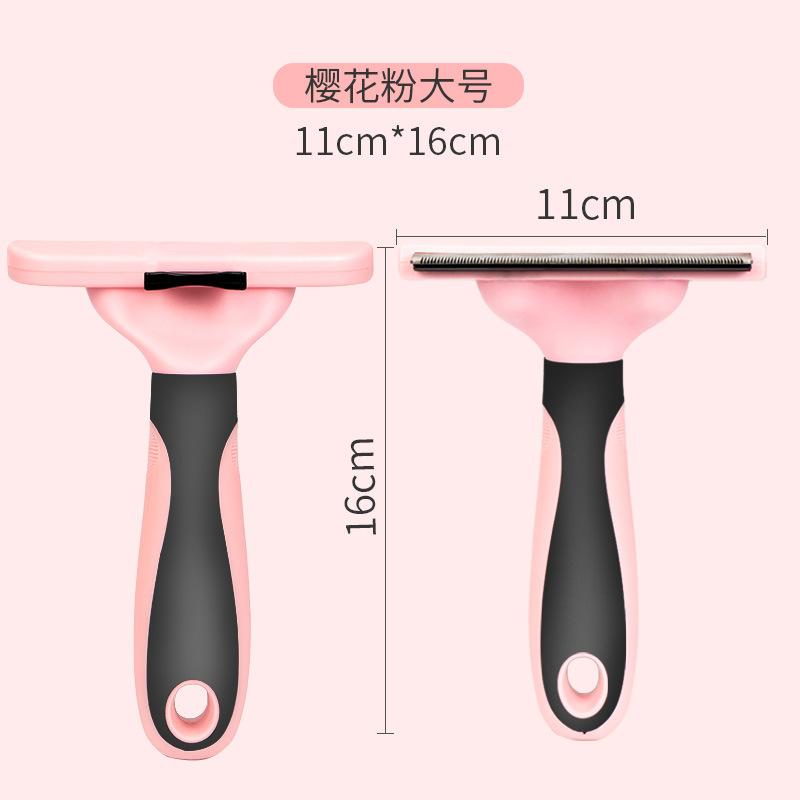 Self-cleaning Dog Needle Comb, Large Pet Comb for Detangling, Removing Loose Hair, Pet Supplies for Cats