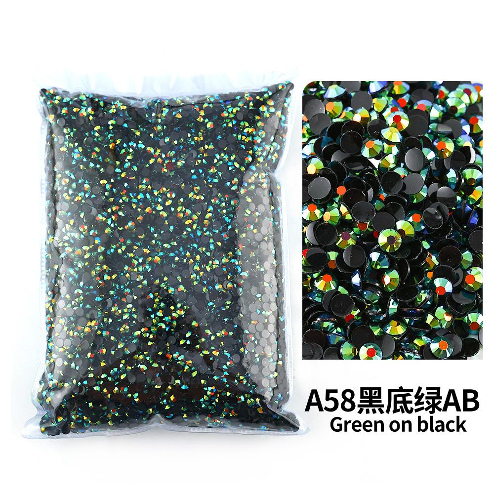 Wholesale Bulk Resin Rhinestone Jelly Color AB transparent AB 2mm,3mm,4mm,5mm,6mm Facets FlatBack Nail Art Garment Decoration
