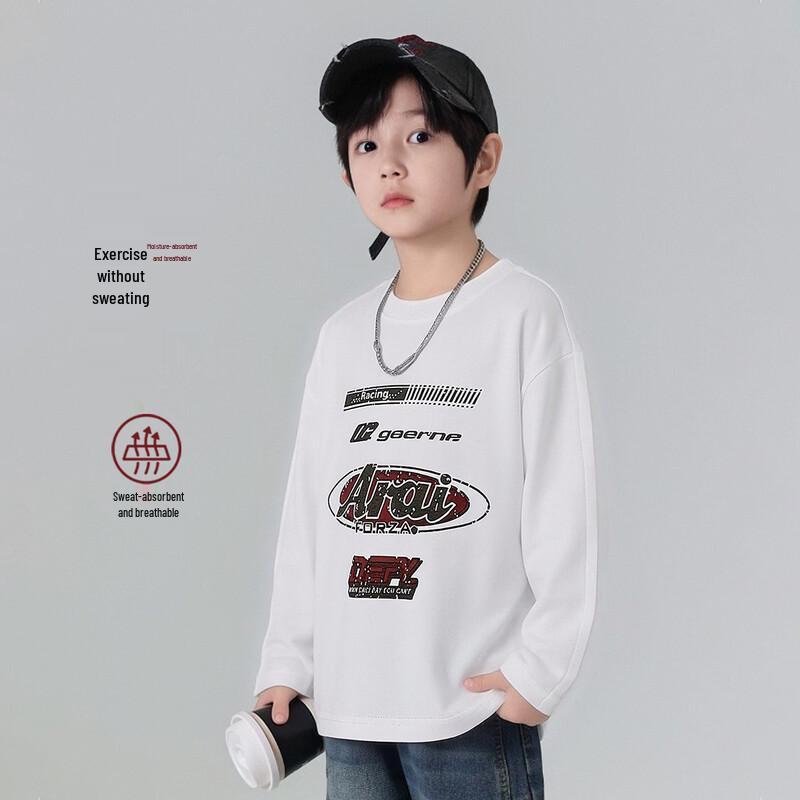 Boys' Cotton Blend Long Sleeve T-Shirt
