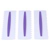 3Pcs Cake Scraper Premium Plastic Durable Glossy Surface Easy Operation Icing Smoother