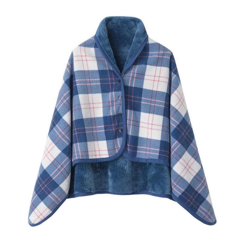 Soft Fleece Throw Blanket Office Nap Sofa Travel Lightweight Plaid Sherpa Women Men Student