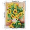 Crafts Embroidery Flower Diamond Kit Full Round Rhinestone Diamond Painting Cross Stitch Sunflower