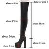 Platform High Heeled Women Over The Knee High Boots Brand Design 2025 Winter Fashion Sexy Elegant Walking Comfy Women Shoes