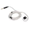 3.5mm To 2 Pin 0.78mm Earphone Cable 3.9FT Silver Plated Copper Headphone Replacement Sound Cable