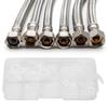 350pcs White Nylon Plastic Washer Flat Gasket Ring Kit M2 M2.5 M3 M4 M5 M6 M8