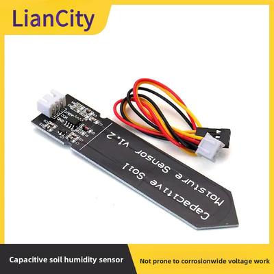 Capacitive Soil Sensor Resistant To Corrosion Wide Voltage Operation Wire Delivery
