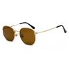 New Metal Small Square Sunglasses For Men Women Polygon Mirrored Lens Sun Glasses Driving Eyewear Fashion Uv400 Glasses