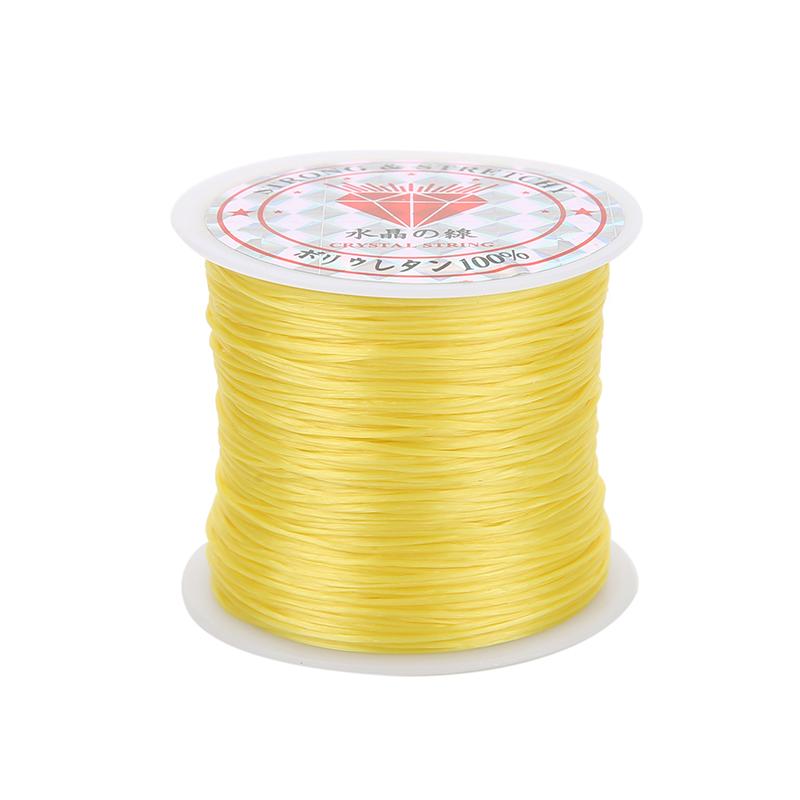 50meters 0.5mm Strong Elastic Beading Cord Thread For Bracelet Necklace Nylon Crystal Stretch String Wire DIY Jewelry Making